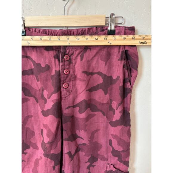 Sundance Sz S Grand View Purple Pink Camo Print Relaxed Fit Cargo Jogger Pants - Picture 6 of 8
